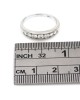 7 Stone Tapered Diamond Ring Band in White Gold